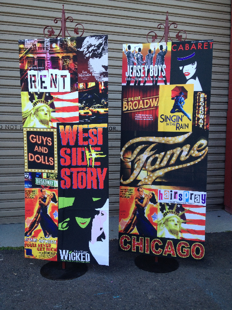 BANNER, Hanging Broadway Design - 75 x 180cm